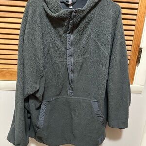 FP Movement Gray Half-Zip Fleece Pullover